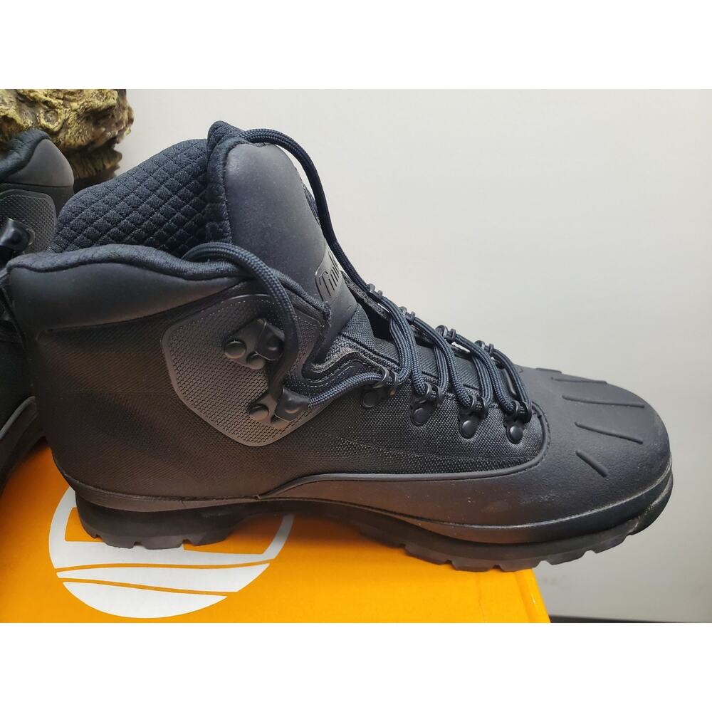 Timberland Euro Hiker Shell Toe Hiker Boots Black Men’s US 11 M Lace-Up - Picture 7 of 11